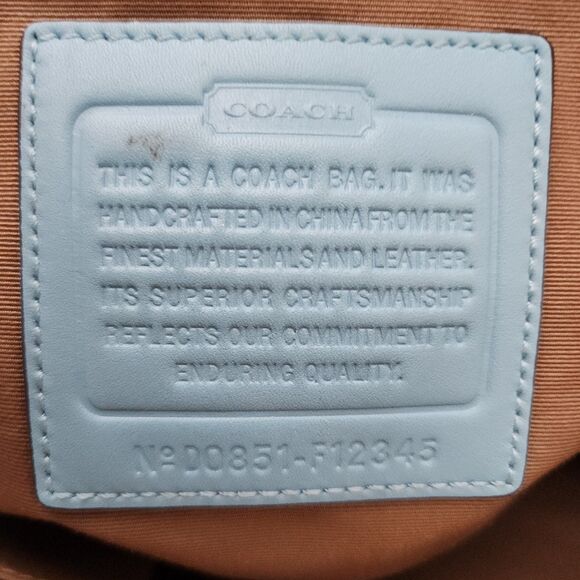 Coach Signature Tote Jacquard Purse - Picture 6 of 10